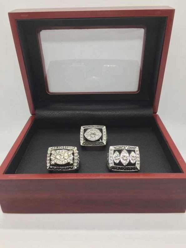 3-los-angeles-raiders-super-bowl-rings-set-1 3 Los Angeles Raiders Super Bowl Rings Set