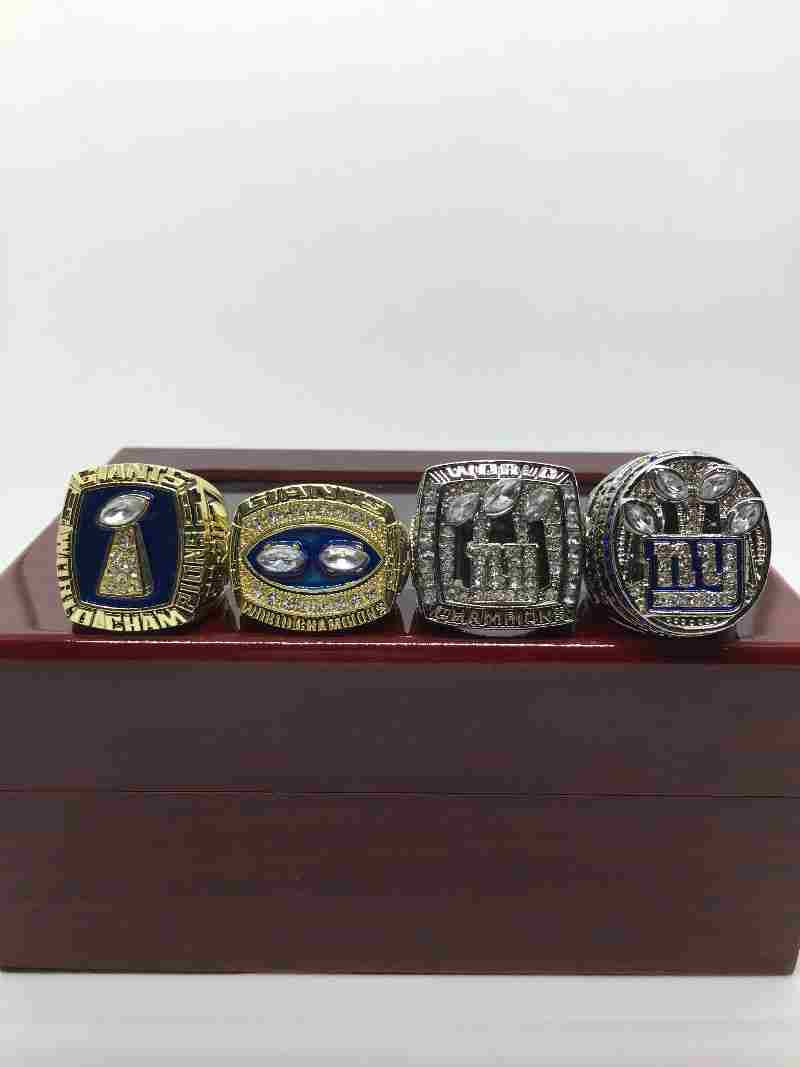 4-new-york-giants-super-bowl-rings-set-2 4 New York Giants Super Bowl Rings Set