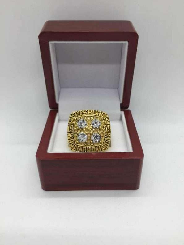 NFL 1979 PITTSBURGH STEELERS Super Bowl Ring Terry Bradshaw Gold Ring
